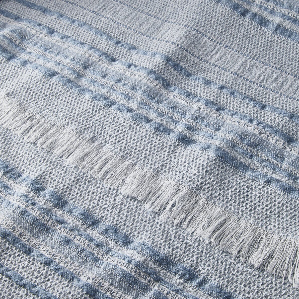 Textured Rib Stripe Dobby Throw Blanket - Hearth & Hand™ with Magnolia | Target
