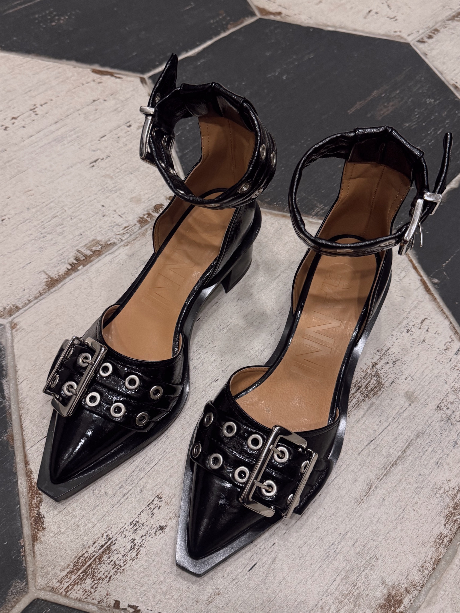GANNI, Style, Work Shoes, Corporate, Designer, Buckles, Black Shoes, Holiday

#LTKshoecrush #LTKHoliday #LTKSeasonal