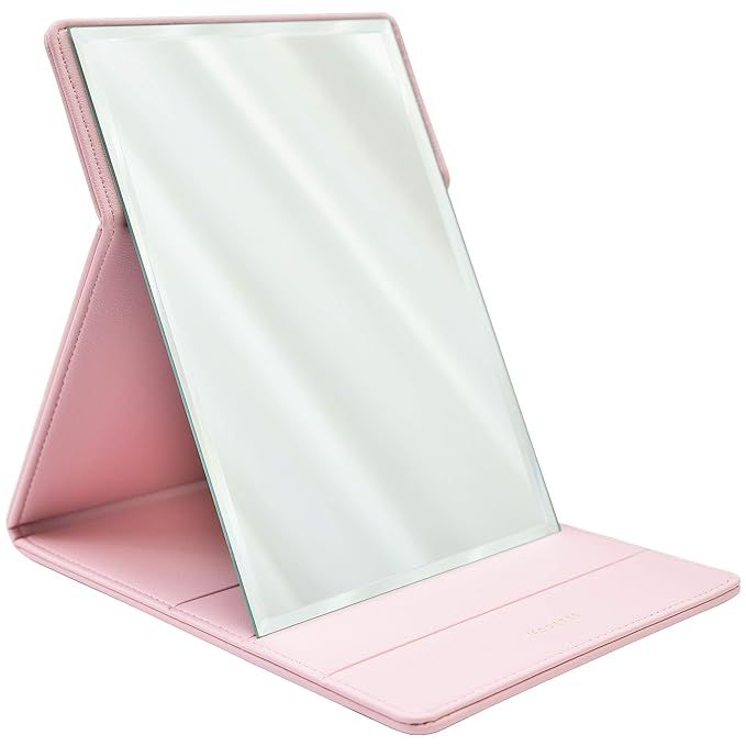 MODESSE Premium Portable Makeup Mirror (Pink) | Perfect for Travel, Home Vanity, Office Desk | La... | Amazon (US)