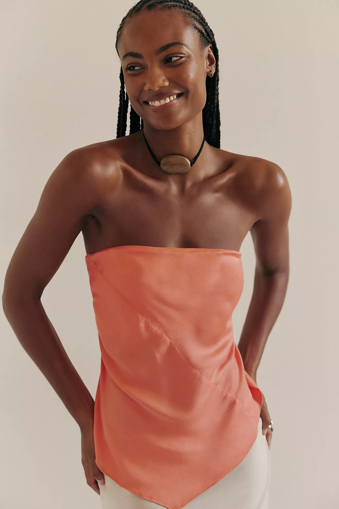 FP One Raya Long Satin Top | Free People (Global - UK&FR Excluded)