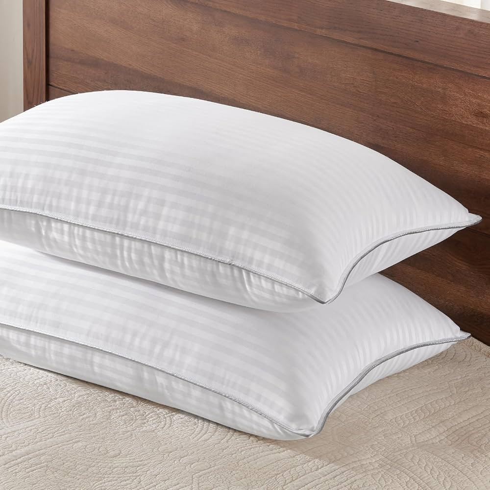 Basic Beyond Queen Size Pillows Set of 2 - Down Alternative Pillows for Sleeping, Soft 20 x 28 In... | Amazon (US)