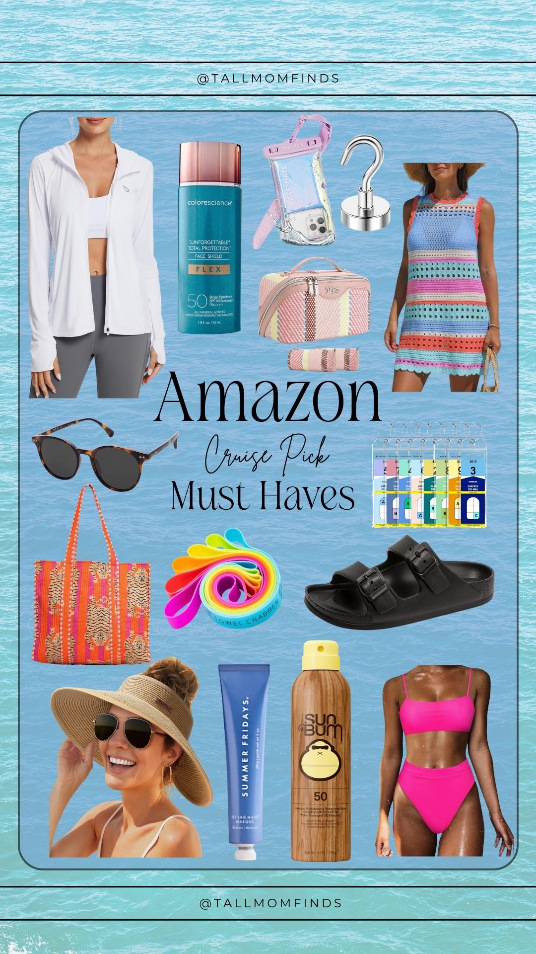 Cruise must-haves
SPF, room hooks, lotion, sunglasses, hats, and swim coverups

#LTKTravel #LTKHome #LTKTall