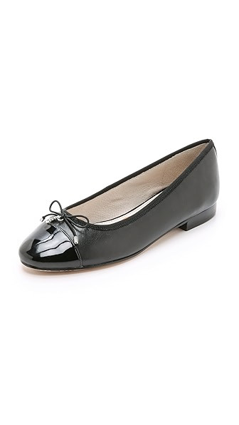 Sam Edelman Sara Cap Toe Ballet Flats - Black | Shopbop