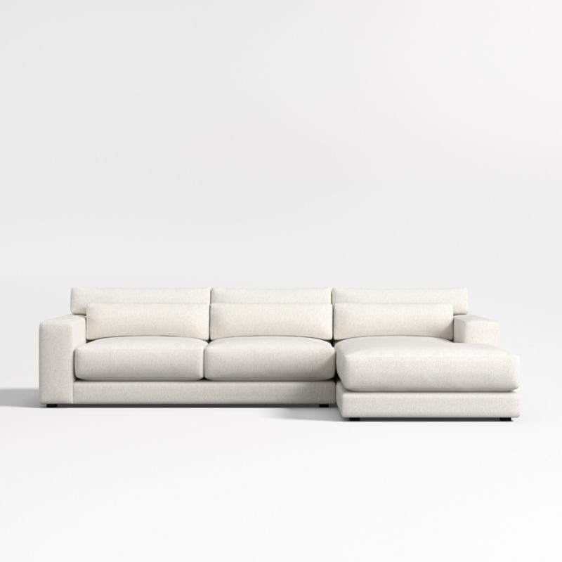 Retreat 2-Piece Sectional Sofa with Chaise Lounge + Reviews | Crate & Barrel | Crate & Barrel