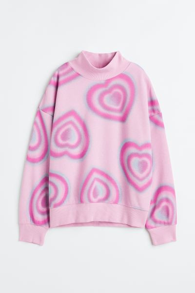 Oversized Mock-turtleneck Sweatshirt | H&M (US + CA)