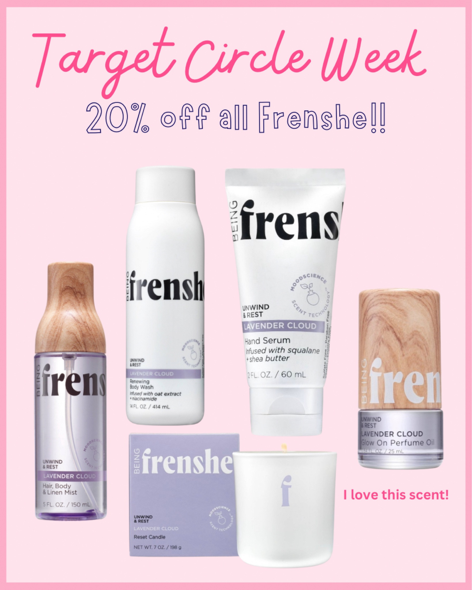 Target Circle Week is happening now!!
🎯🎯🎯🎯🎯

You can get Frenshe products 20% off right now! I love this scent! 


#LTKbeauty #LTKsalealert #LTKxTarget
