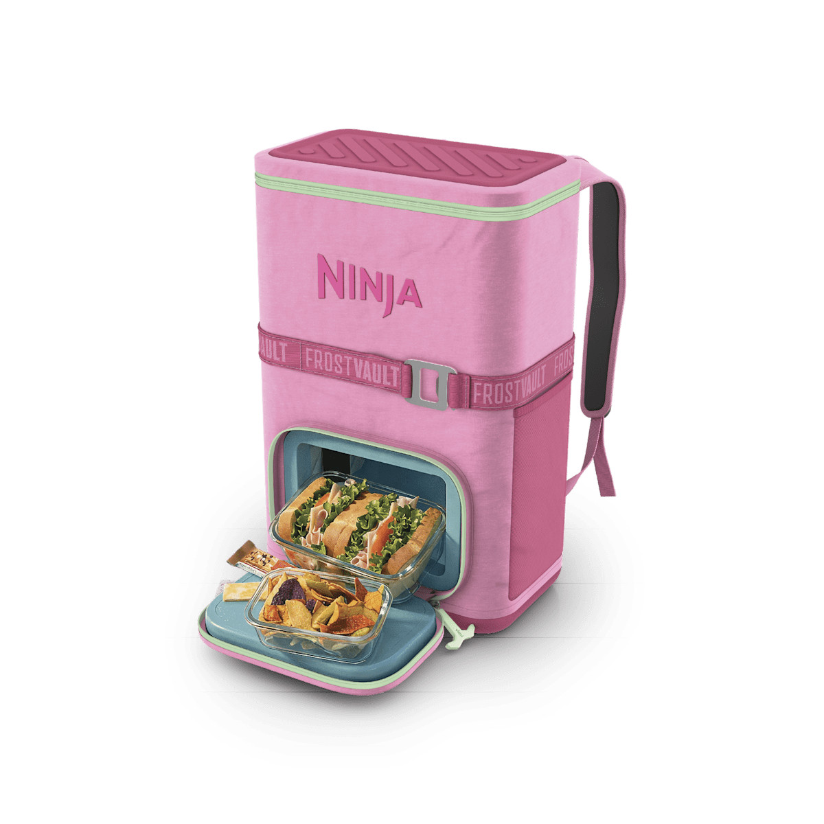 Ninja Outdoor FrostVault Go 24-Can Backpack Soft Cooler with Cold Dry Zone in Poolside Punch | FF124PK1 | SharkNinja | SharkNinja