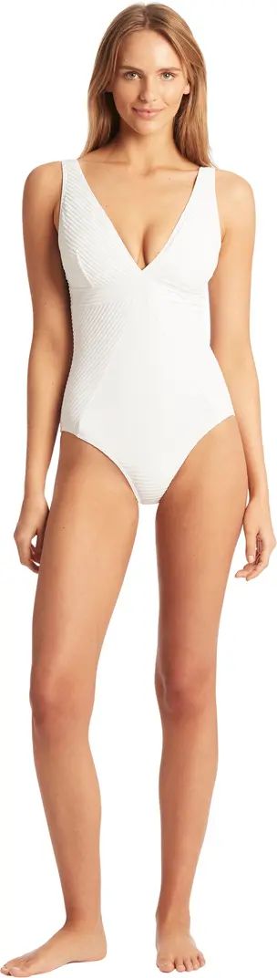 Panel Line Multifit One-Piece Swimsuit | Nordstrom