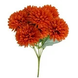 PLJFXXM 1 Pcs Fall Artificial Chrysanthemums Flowers Fake Mums Red Silk Ball Flower Floral Bouque... | Walmart (US)