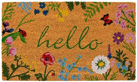 Calloway Mills AZ105991729 Floral Hello Doormat, 17" x 29", Multicolor | Amazon (US)
