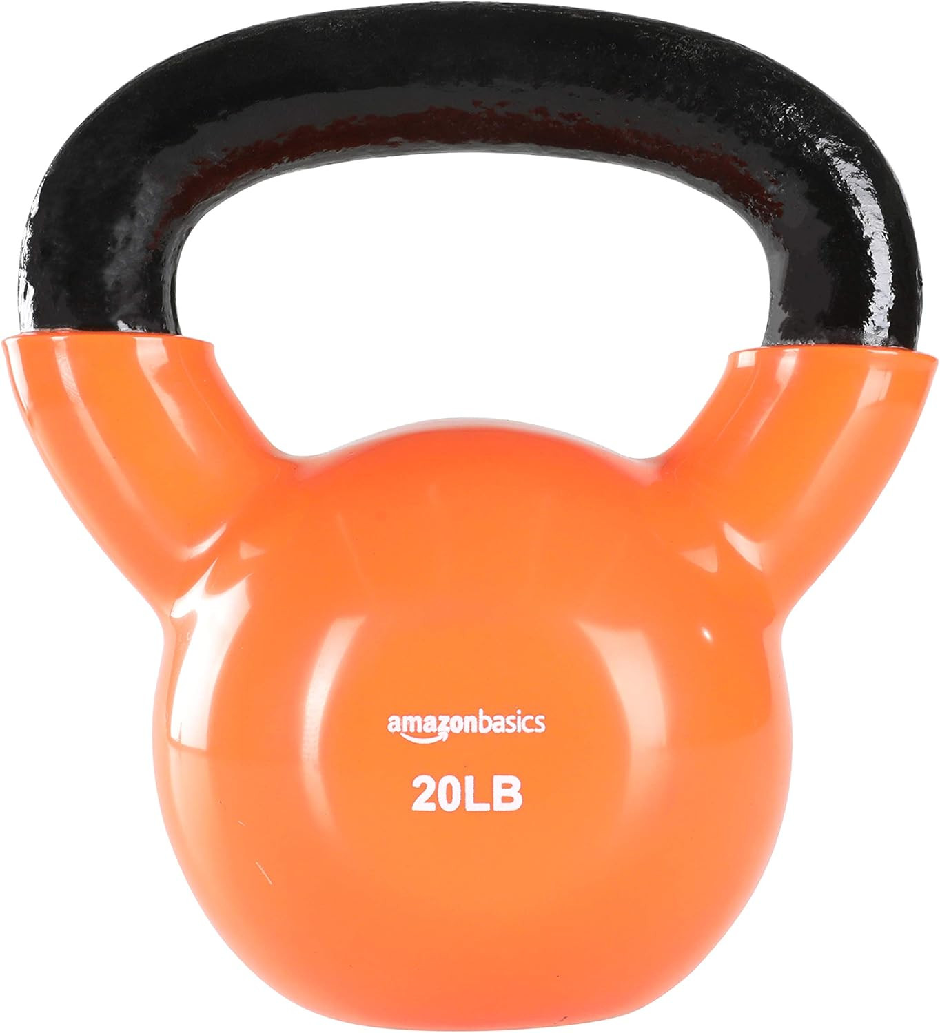 Amazon Basics Vinyl Coated Cast Iron Kettlebell Weight | Amazon (US)