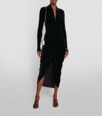 Velvet Wrap Dress | Harrods