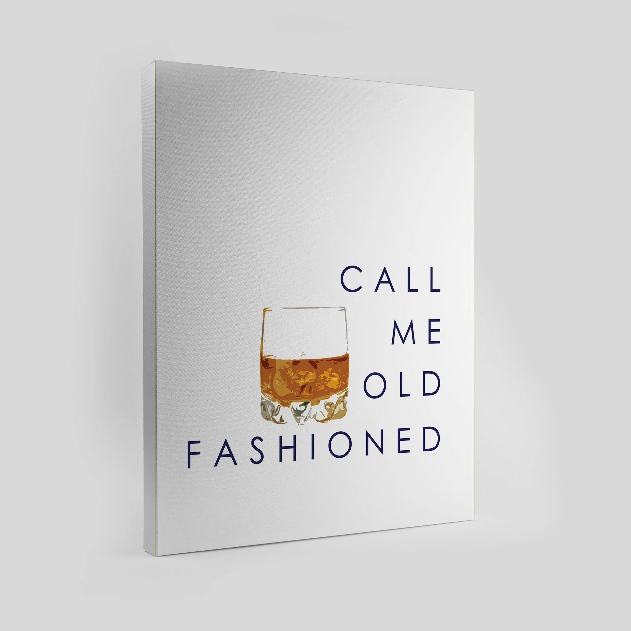 Call Me Old Fashioned Canvas | Katie Kime Inc