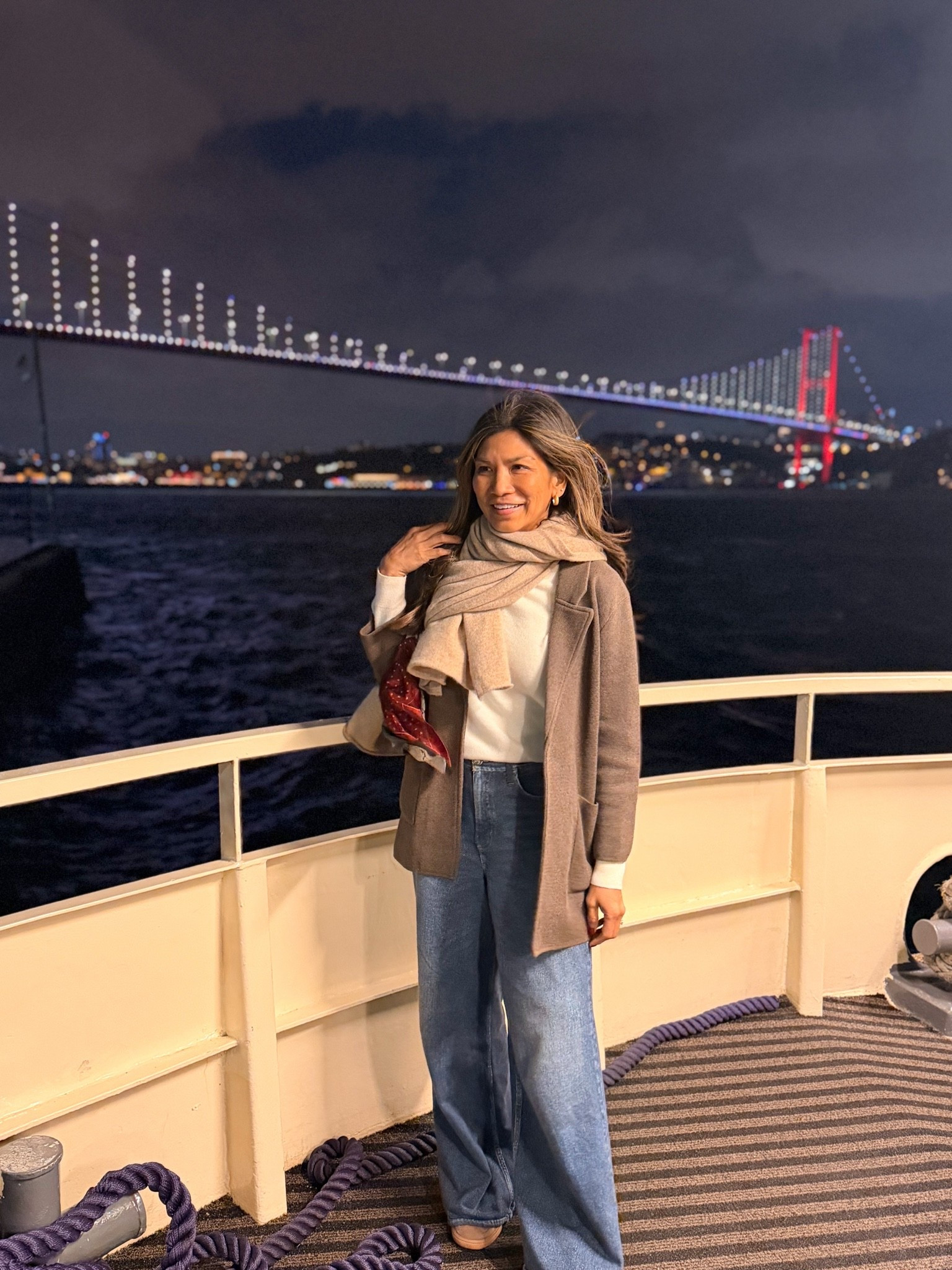 I’m 5’2” 118#ish for reference 
Jeans size down wearing size 25, wash is Venice. These are Sweatpant jeans and sooo comfy I love traveling with them. Sneakers size down.
Blazer jacket in small tts.
Cashmere sweater in small tts.
Bag is the small size.
Europe outfit, fall outfit, sightseeing outfit? over 50 style, midlife fashion, petite fashion,midlife women, affordable fashion, fashion over40

#LTKPetite #LTKOver40 #LTKmomlife