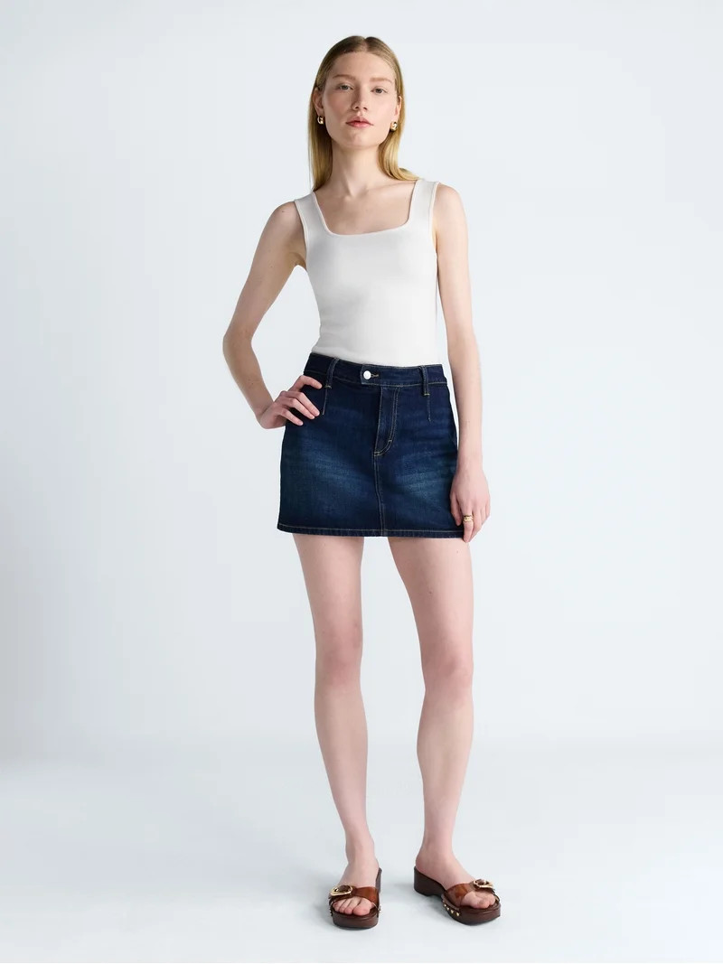 Scoop Women's Square Neck Sweater Tank Top, Sizes XS-XXL | Walmart (US)