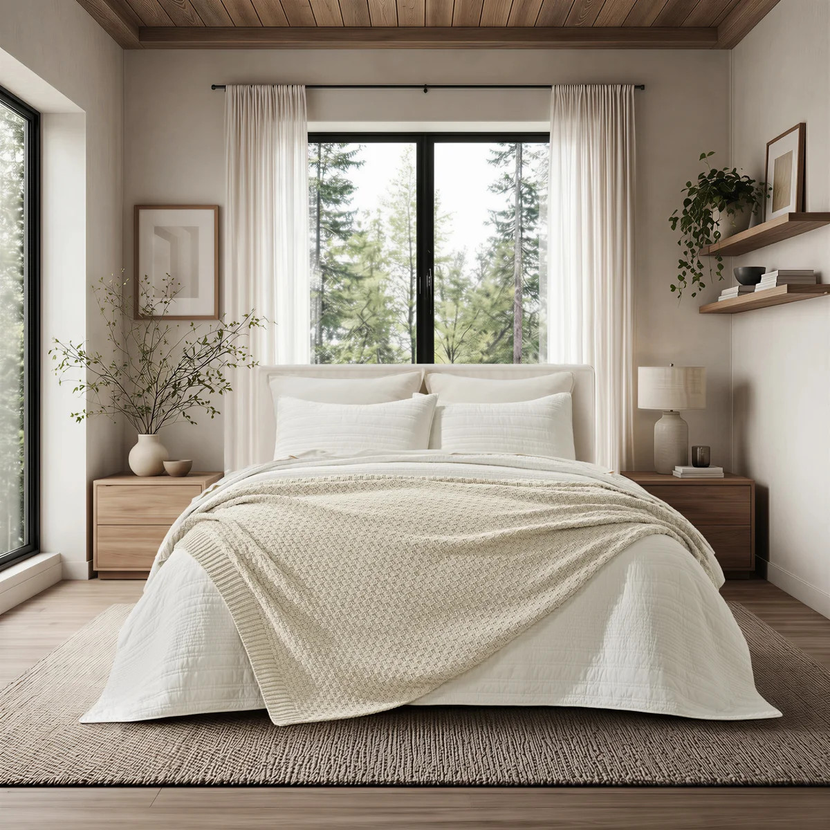 EVERGRACE Chunky Chenille Knit Throw Blanket | Wayfair North America