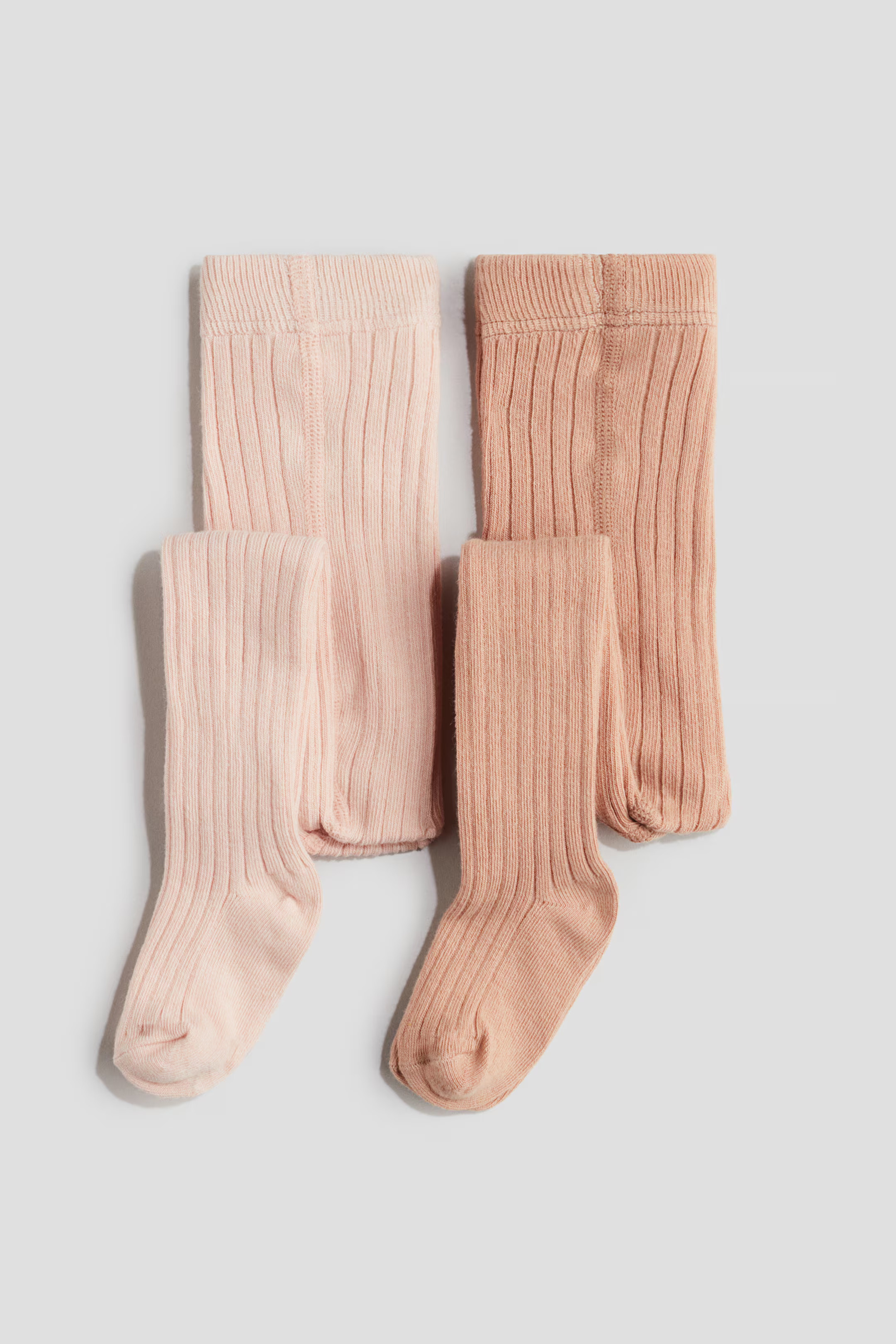 2-pack Rib-Knit Tights | H&M (US + CA)