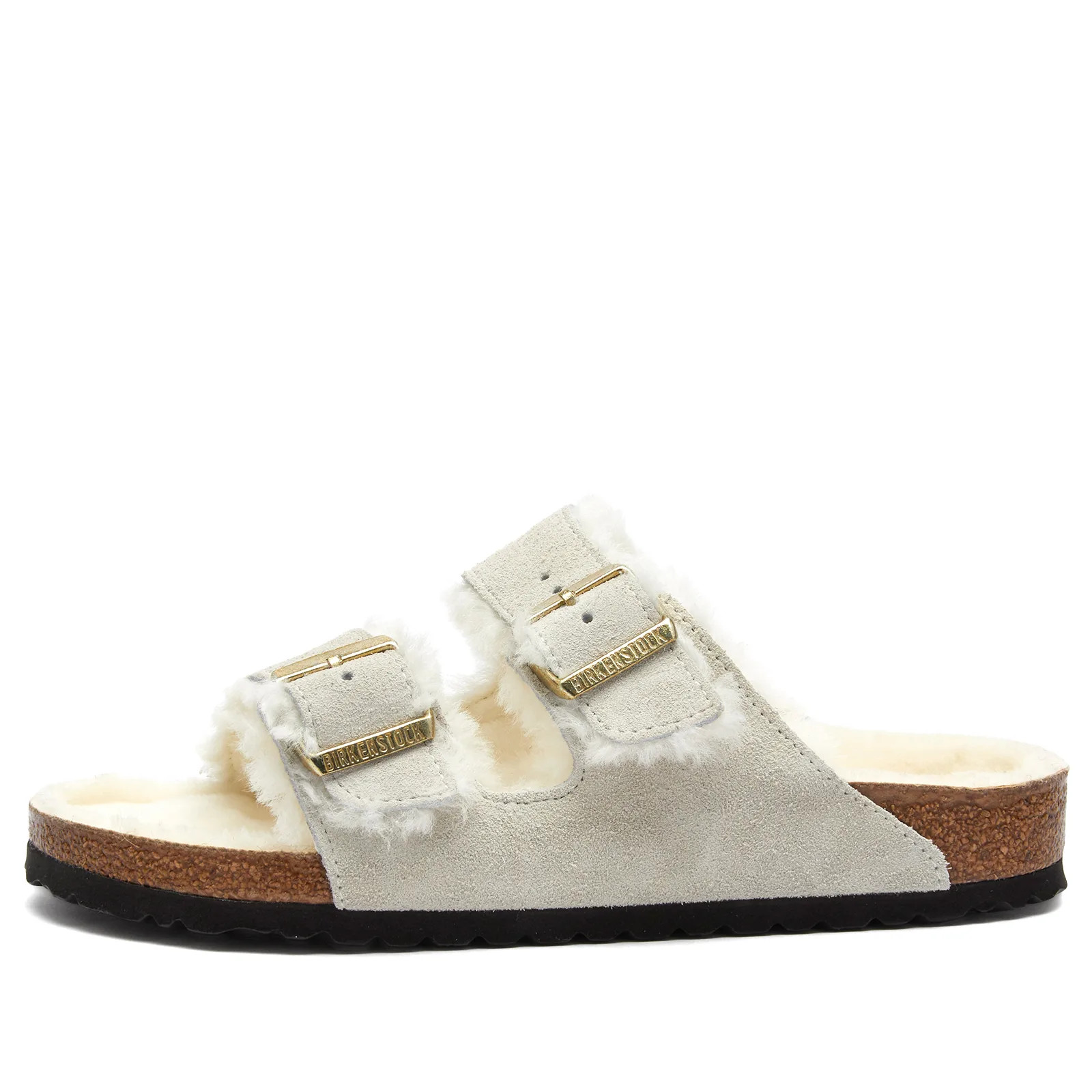 Birkenstock Women's Arizona Shearling in Antique White, Size UK 7 | END. Clothing