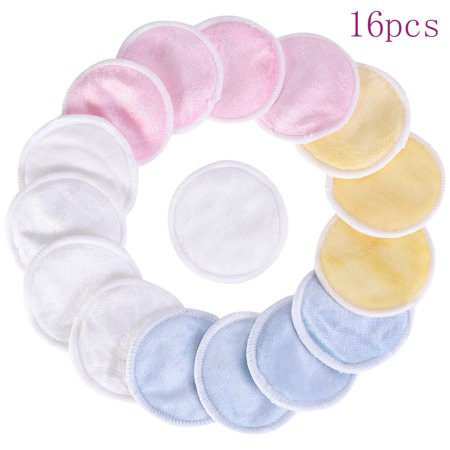 16pcs Bamboo Cleansing Pad Reusable Soft Facial Skin Wash Pad Wipes | Walmart (US)