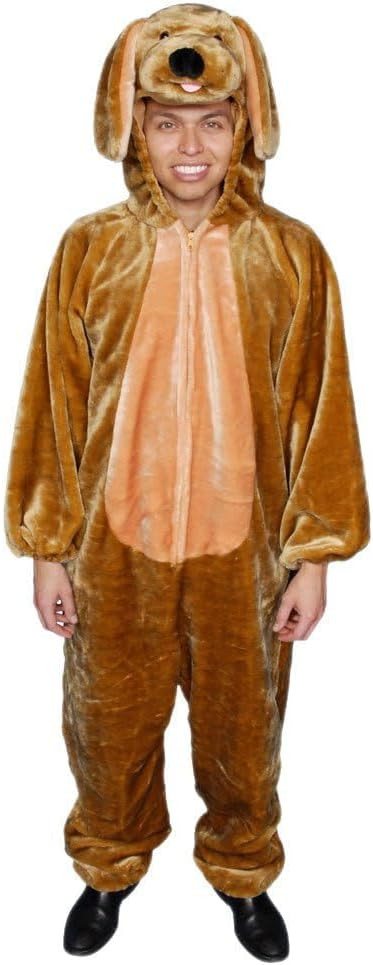 Dress Up America Puppy Costume For Adults - Unisex Golden Retriever Dog Jumpsuit | Amazon (US)