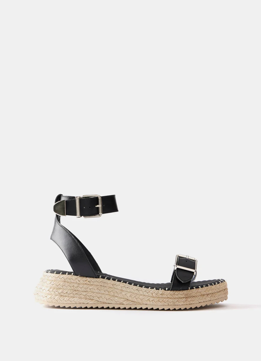 Black Espadrille Sandals | Mint Velvet
