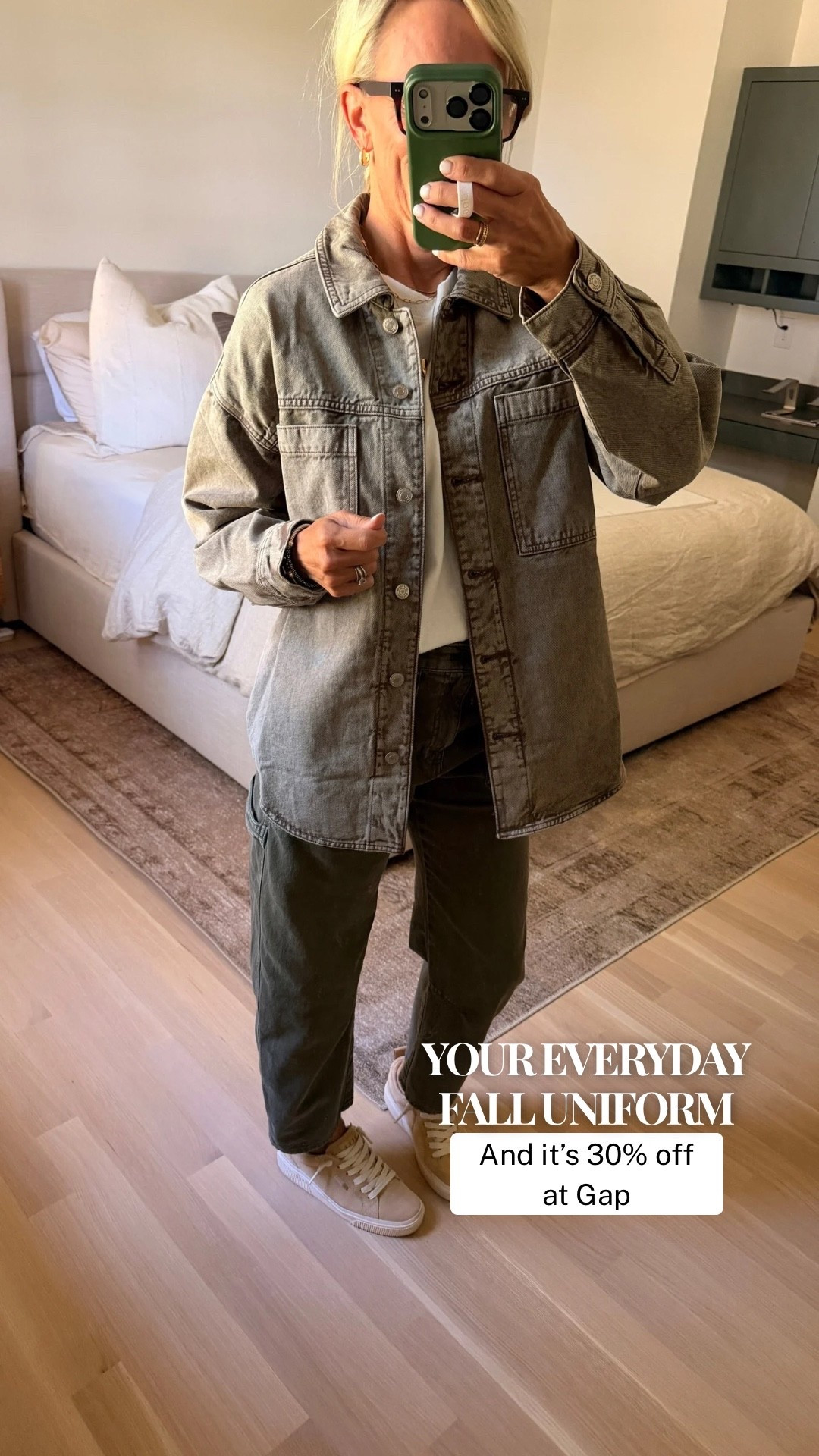 This is one of those easy everyday outfits I know I’ll reach for on repeat. Both pieces are from Gap and currently 30% off with code YOURS. The pants are getting low in this color, but they’re also available in other colors. I’ll be linking more Gap fall finds too, so be sure to check those out!

#LTKootd #LTKOver40 #LTKSaleAlert