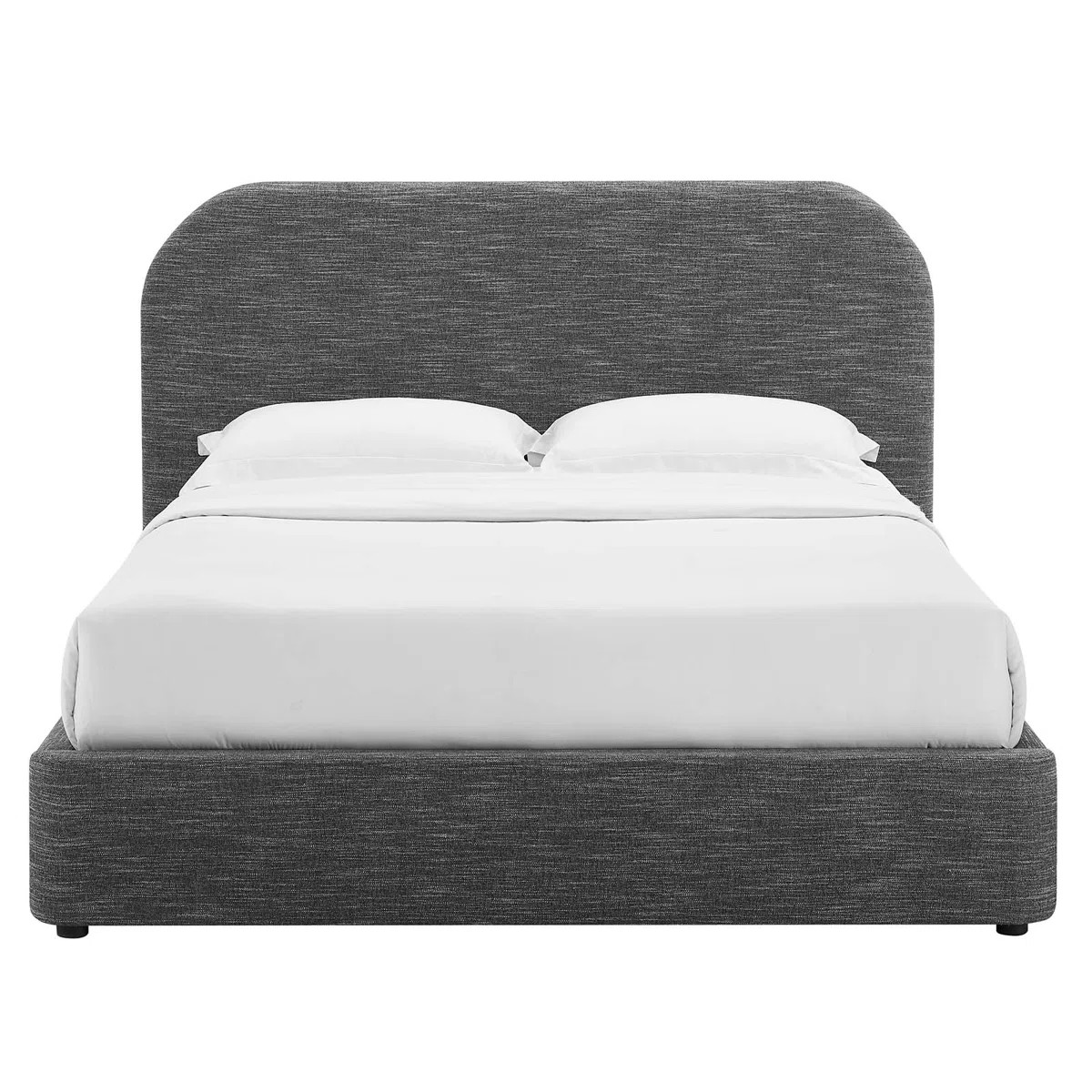 Keynote Upholstered Fabric Curved Platform Bed | Wayfair North America