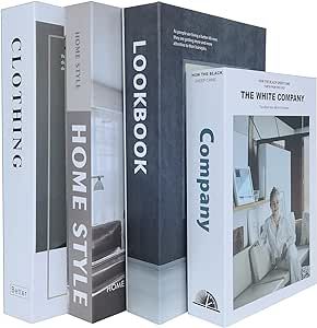 Faux Books for Decoration, Decorative Books for Home Decor, Fake Books Boxes Stacks Display Coffe... | Amazon (US)