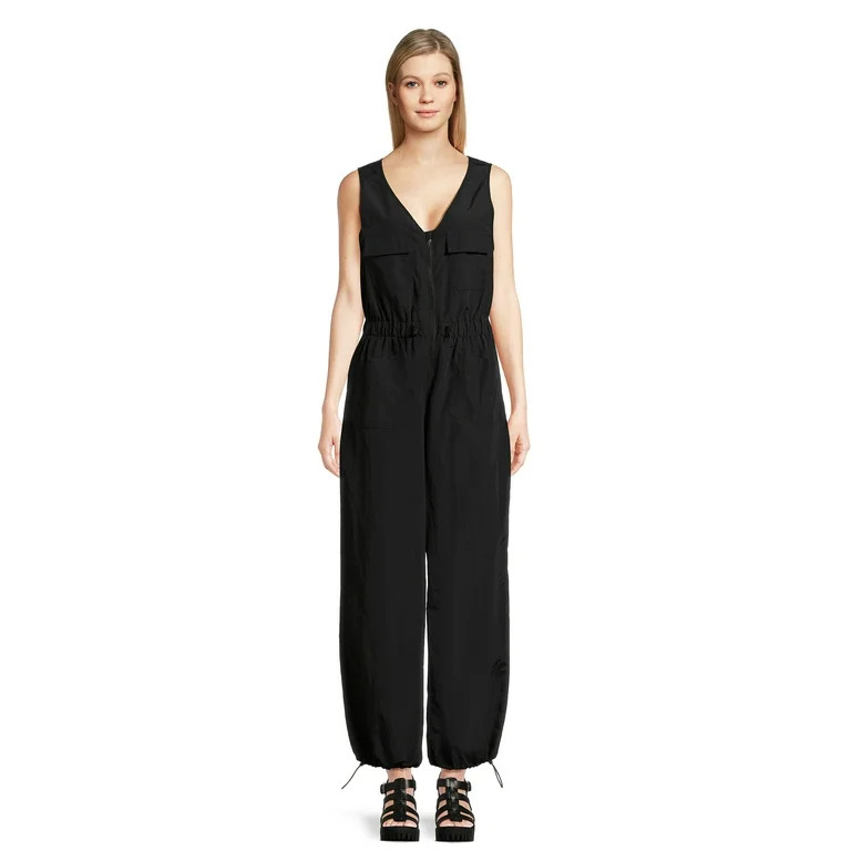 Madden NYC Juniors Parachute Jumpsuit, Sizes XS-3XL | Walmart (US)