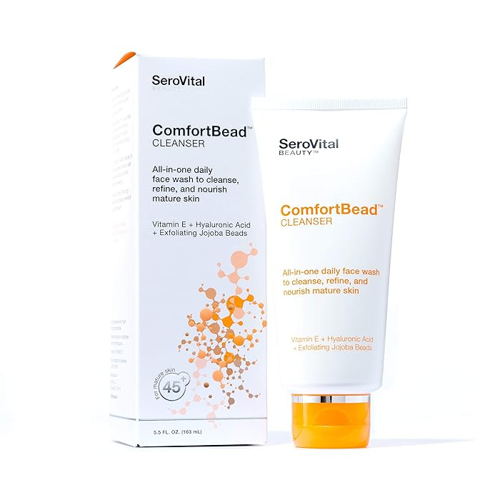 SeroVital Beauty™ ComfortBead™ Cleanser, Face Scrubs for Women, Gentle Exfoliating Foaming Fa... | Amazon (US)
