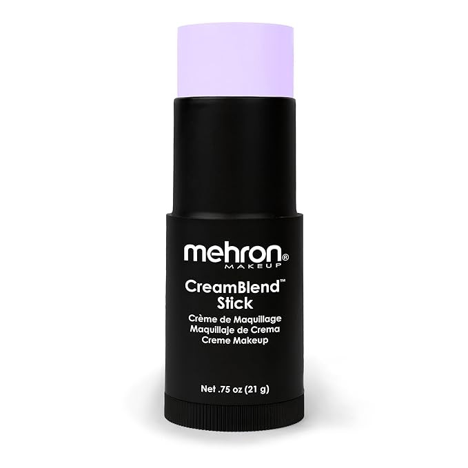 Mehron Makeup CreamBlend Stick | Face Paint, Body Paint, & Foundation Cream Makeup | Body Paint Stick Perfect for Halloween Makeup .75 oz (21 g) (Pastel Purple) | Amazon (US)
