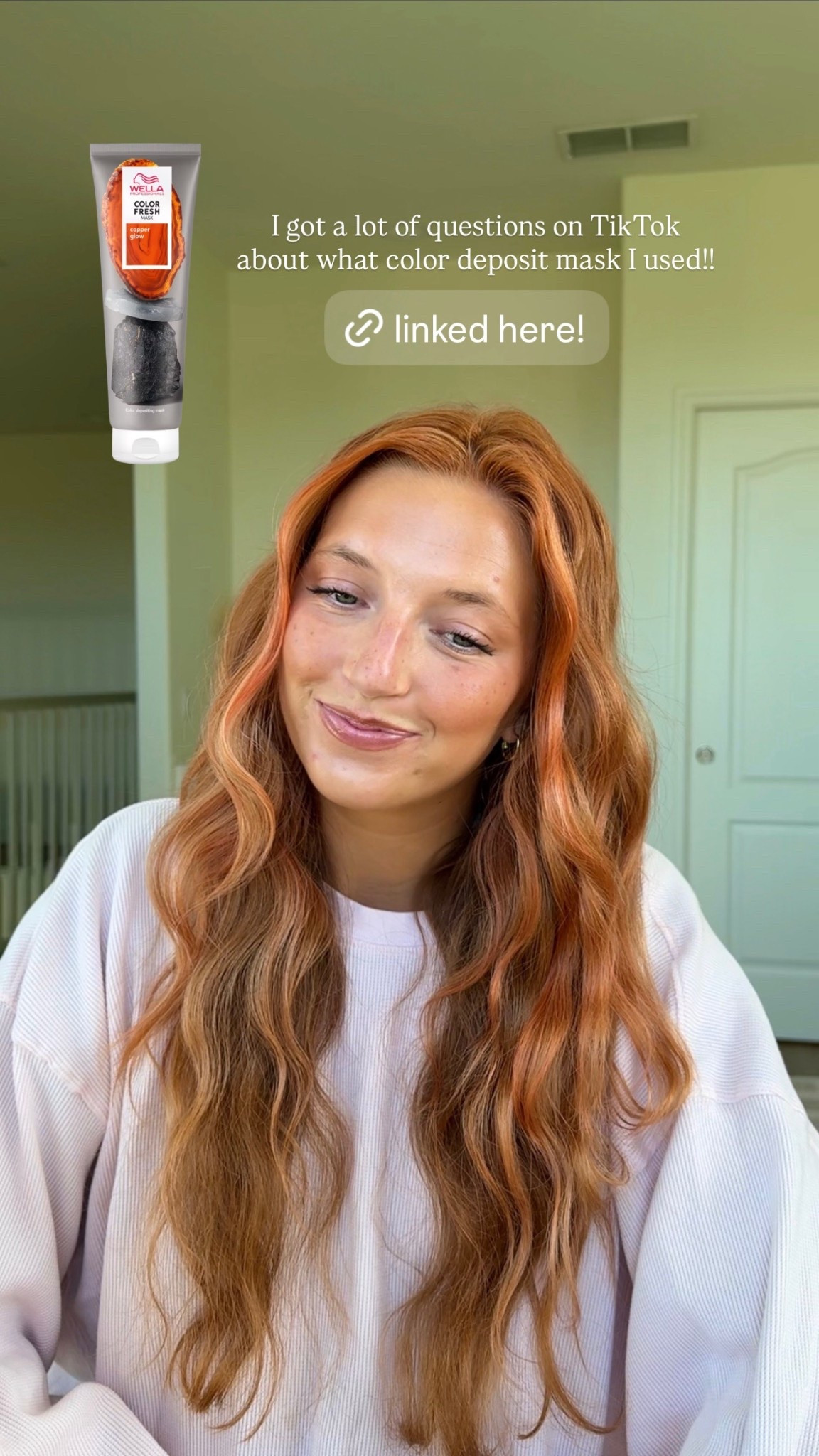 my color deposit mask!! shade: copper glow ✨ 