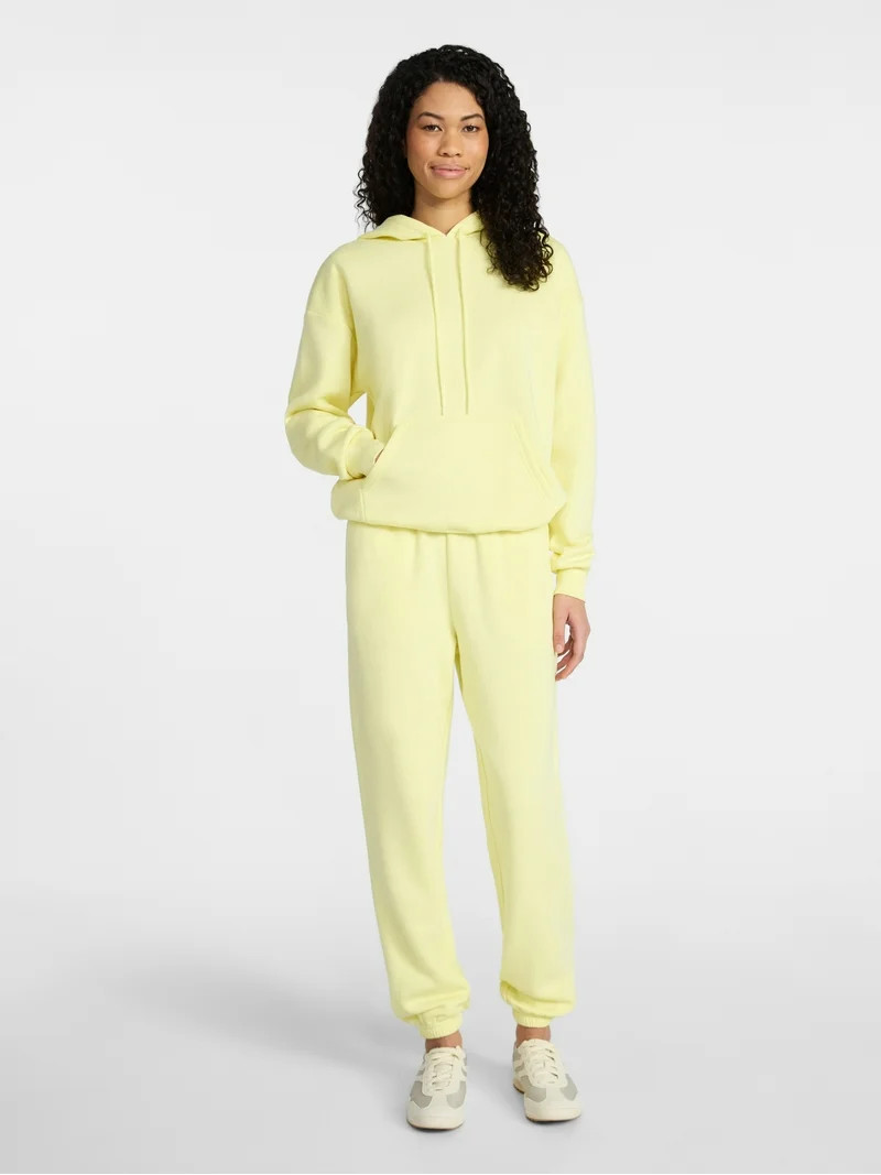 No Boundaries Essential Fleece Hoodie, Women's Sizes XXS-XXL | Walmart (US)