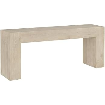 Kosas Home Bristol Cracked Oak Wood 72" Console Table in Meadow White | Amazon (US)