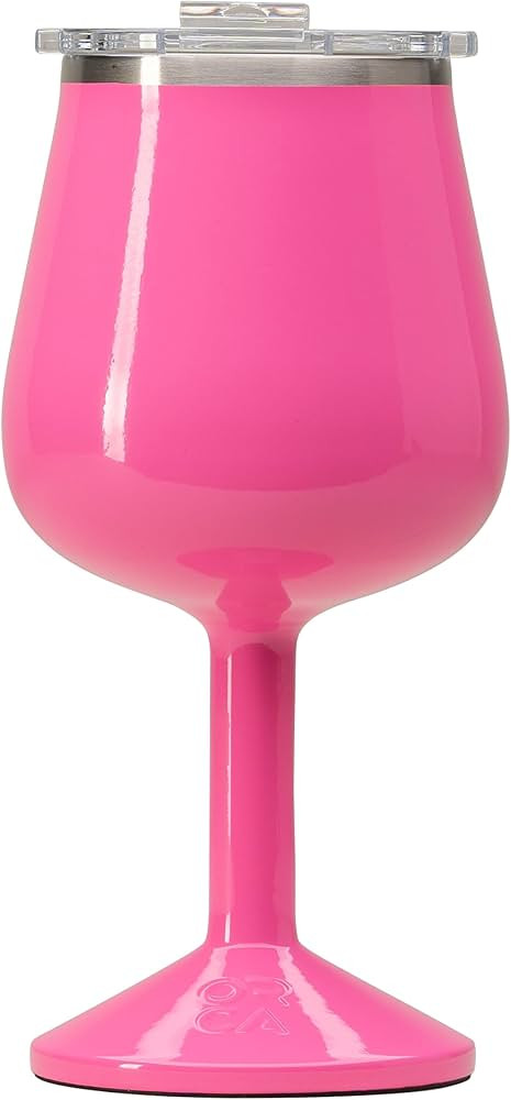 ORCA 15oz Stainless Steel Vino Wine Glass Pink | Amazon (US)
