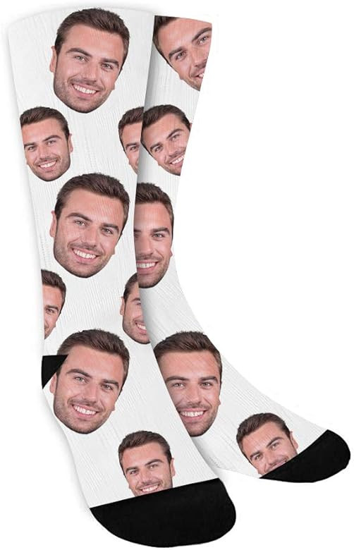 ShineSand Custom Face Socks with Picture, Personalized Socks with Photo Customized Unisex Funny C... | Amazon (US)