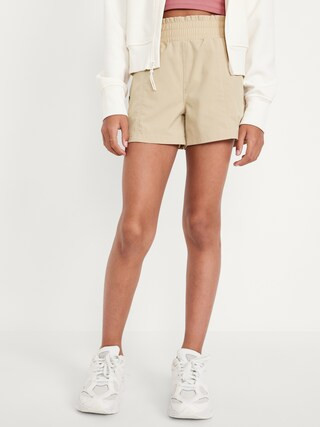 High-Waisted StretchTech Zip-Pocket Shorts for Girls | Old Navy (US)