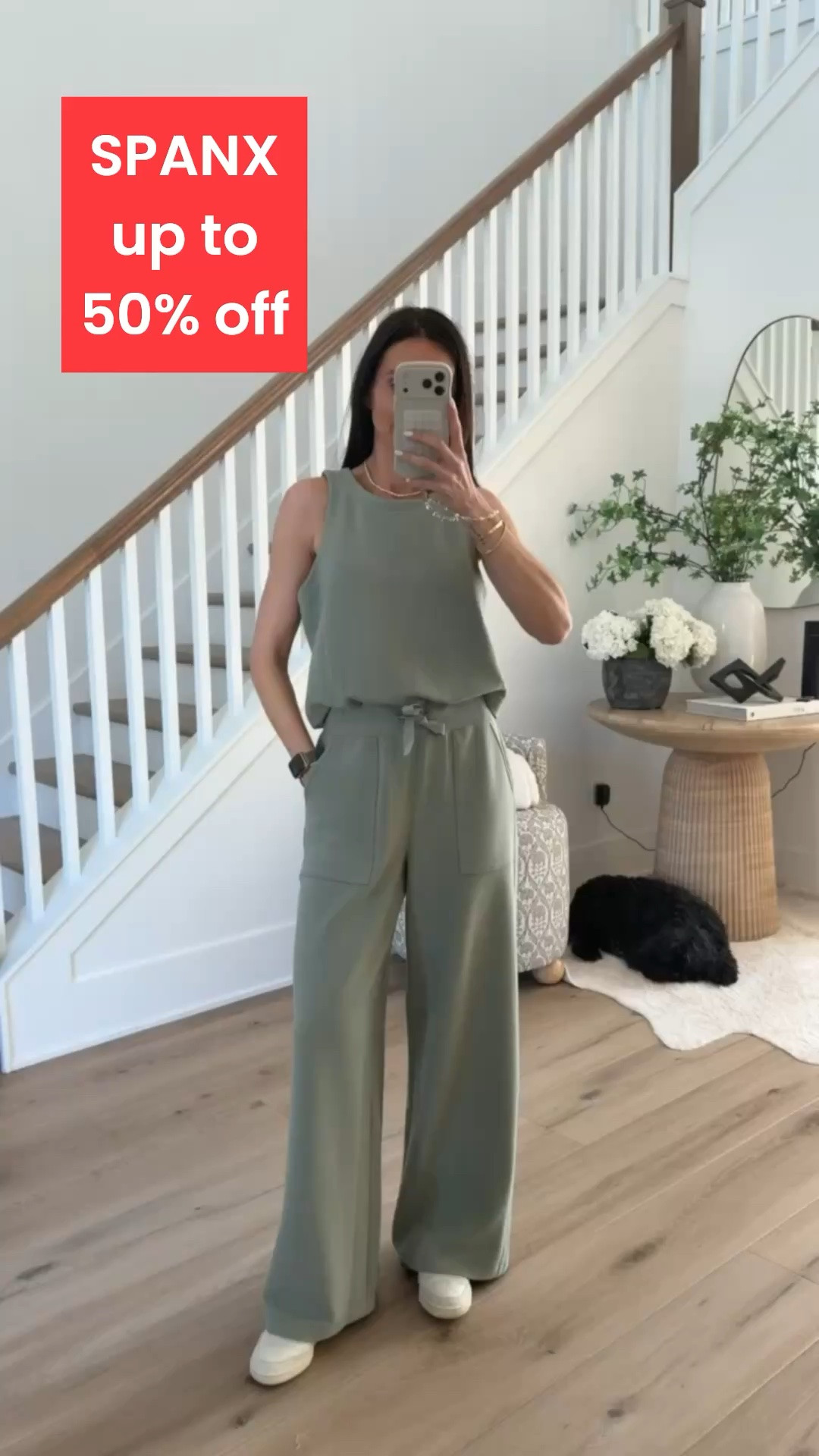 Spanx up to 50% off.

cute jumpsuit, summer travel outfit, matching travel look, casual airport outfit, comfortable summer style, travel style, athleisure outfit, lounge wear, vacation outfit, everyday essentials

#LTKootd #LTKOver40 #LTKSaleAlert