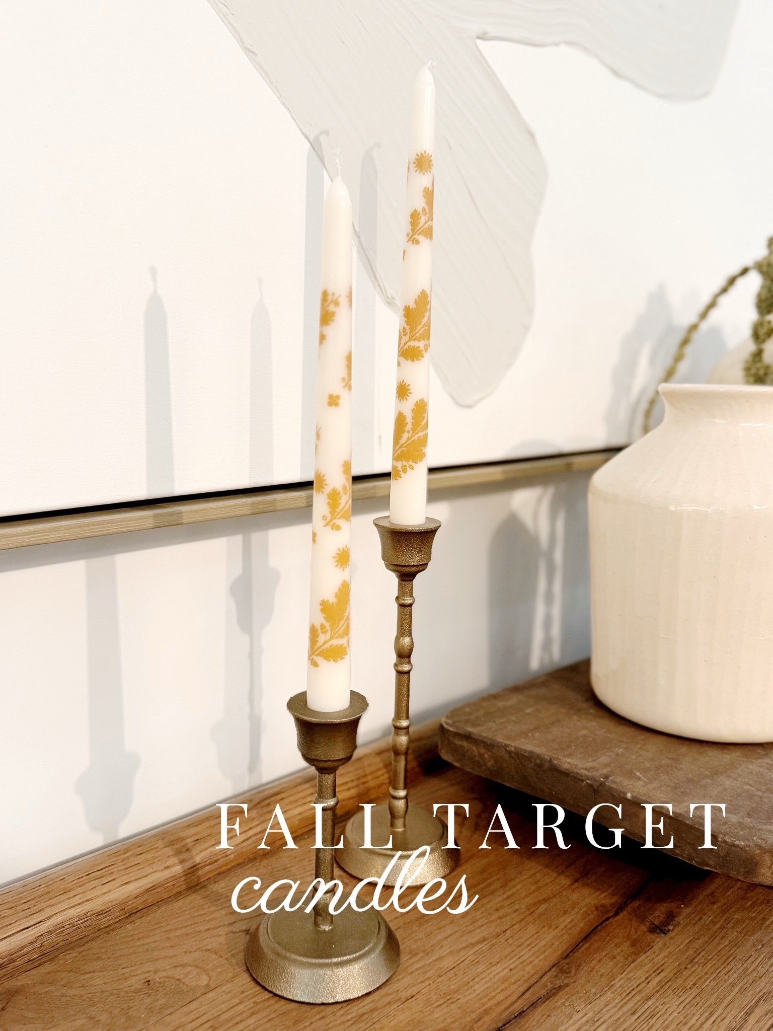 Loving these Target taper candles with their Fall leaf prints 🍂 So pretty and affordable to add a fall touch to your home! #fall #taper #candles

#LTKSaleAlert #LTKHome #LTKSeasonal