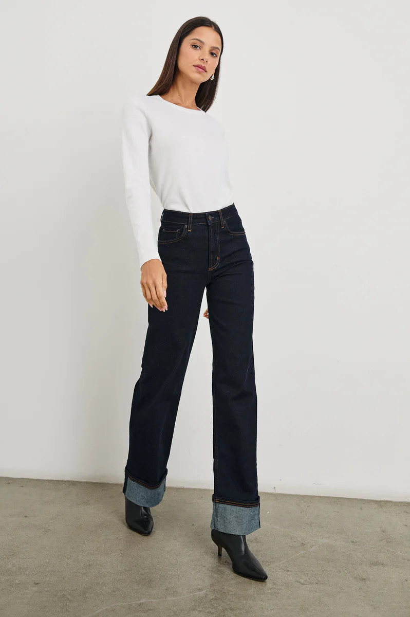 GETTY WIDE LEG - MIDNIGHT BLUES CUFFED | Rails