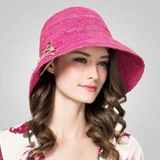 BADA - Cross-Strap Straw Hat | YesStyle Global