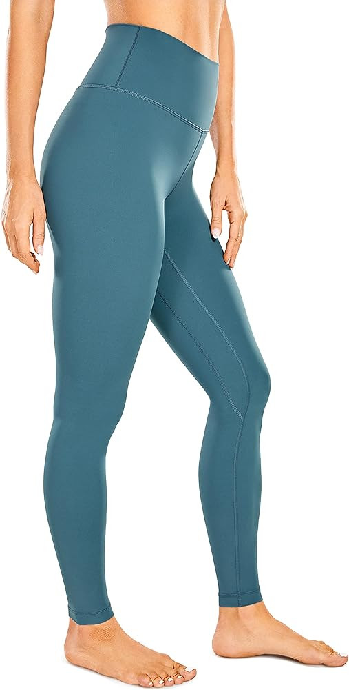 CRZ YOGA Women's Naked Feeling Yoga Pants 28 Inches - High Waisted Workout Leggings Full Length T... | Amazon (US)