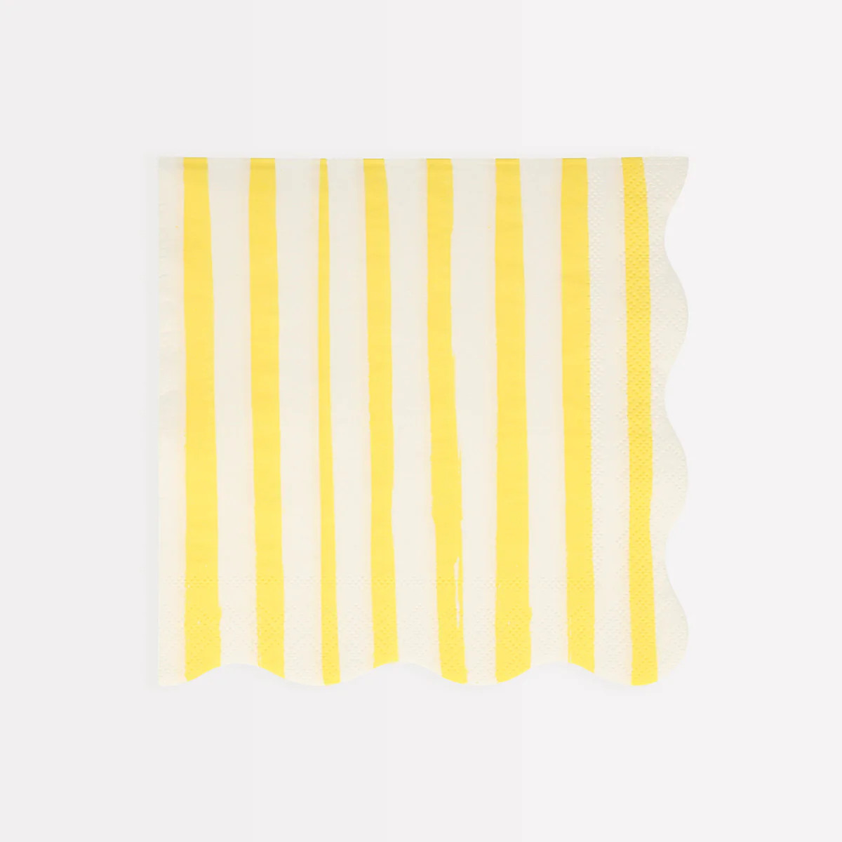 Yellow Stripe Large Napkins (x 16) | Meri Meri