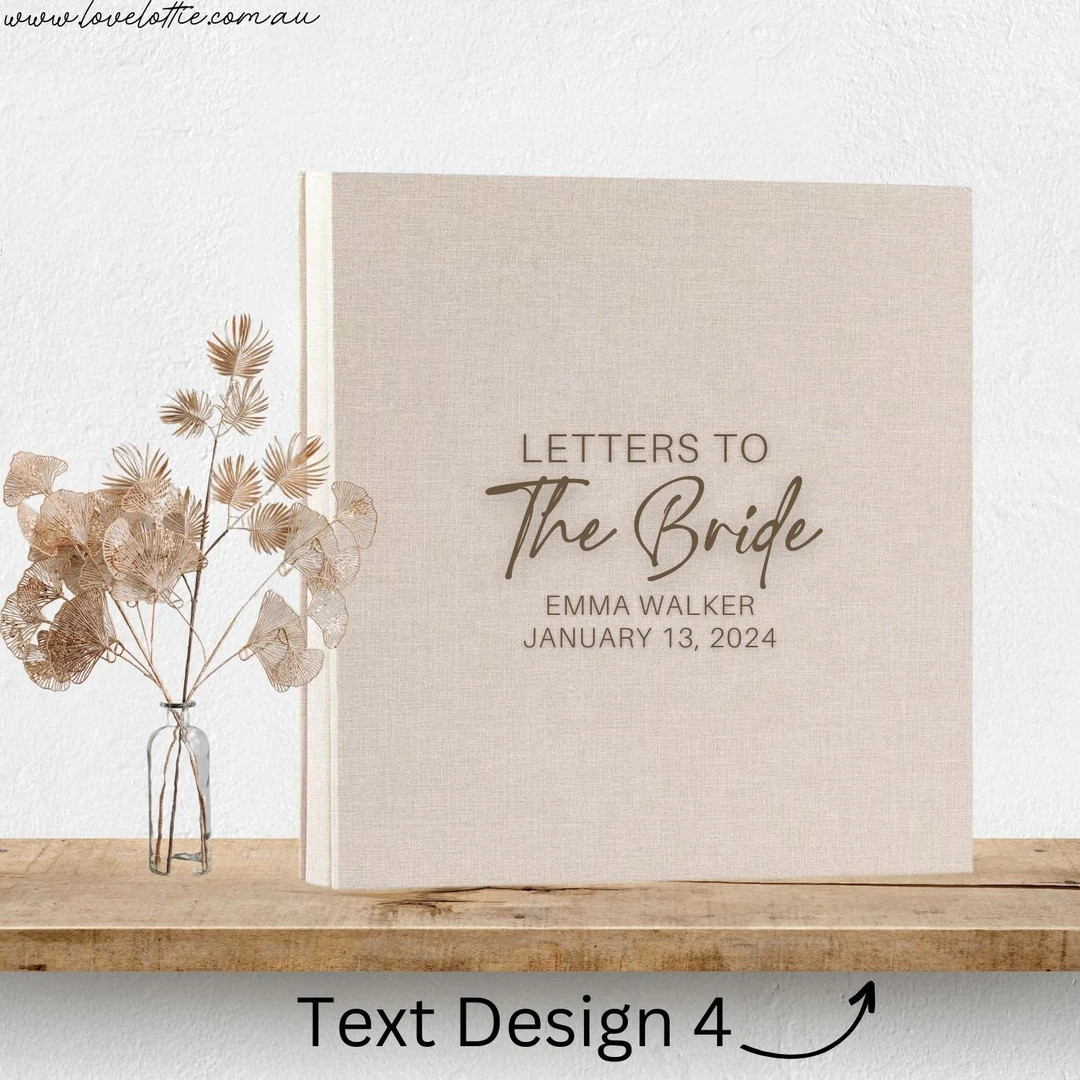 Letters to the Bride Book, Bridal Shower Scrapbook, Hen Party Scrapbook, Bride to Be Book, Photo ... | Etsy (US)