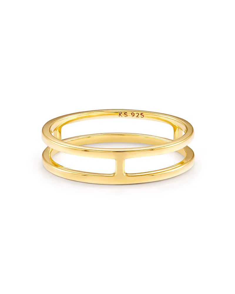 Bennett Double Band Ring in 18k Yellow Gold Vermeil | Kendra Scott | Kendra Scott