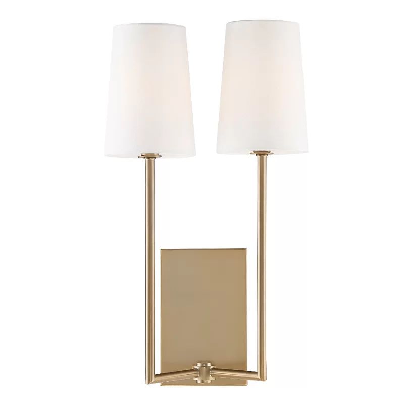 Frith 2 - Light Dimmable Gold Armed Sconce | Wayfair North America
