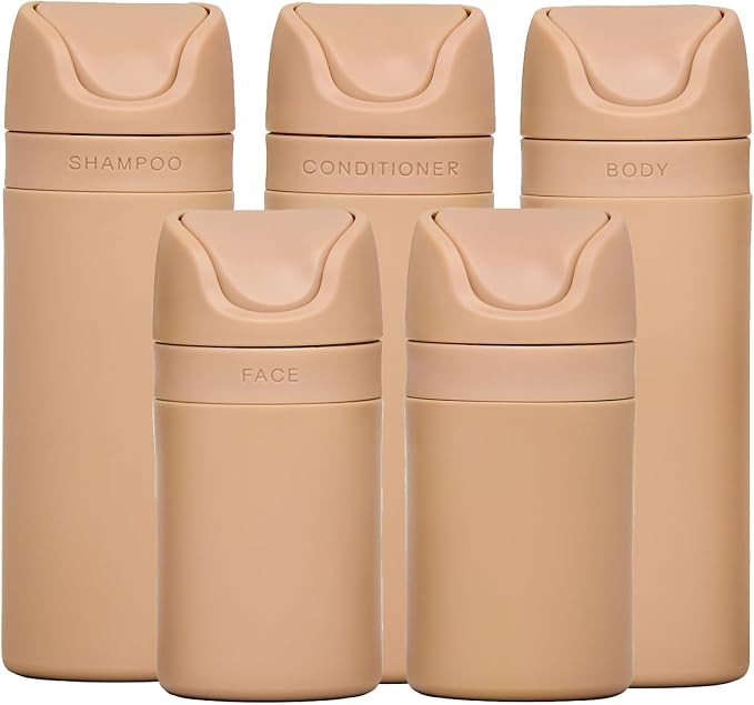 RIES Travel Bottles for Toiletries | Travel Size Containers | 5 Pack | Tsa Travel Bottles | Shamp... | Amazon (US)