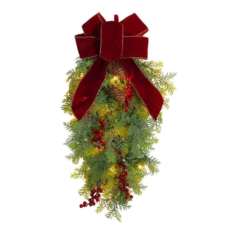 Lighted Faux Mixed Assortment Swag | Wayfair North America