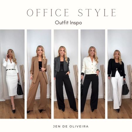 Dress to Impress yourself! When I get dressed up,  I feel like o can take on the world! 
Office outfits, work outfits, business casual, trendy business outfit, cropped blazer, white work dress 

#LTKworkwear #LTKstyletip #LTKSeasonal