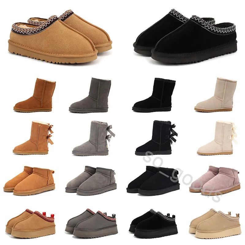 Designer Australia Boots Tasmans Tazz Slippers Platform Women Snow Autumn Winter Fur Fluffy Furry... | DHGate